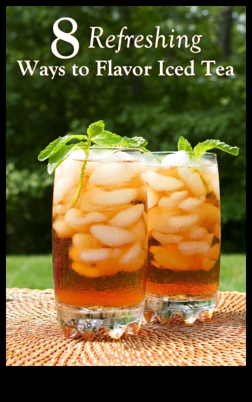 קריר וצבעוני: מתענגים על הרענון של תה קר בטעמים